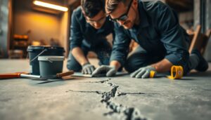 estrich risse reparieren